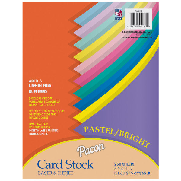 Card Stock, White, 8-1/2 X 11, 40 Sheets