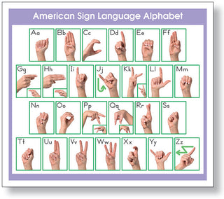 Adhesive Desk Prompt – American Sign Language