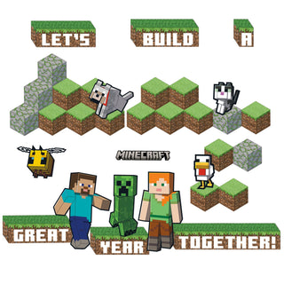 Minecraft Building A Great Year Bulletin Board Sets