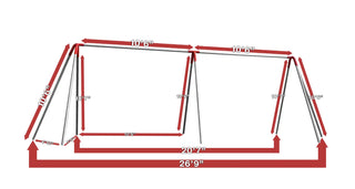 Commercial Swing Set, 2-Bay/4 Swings