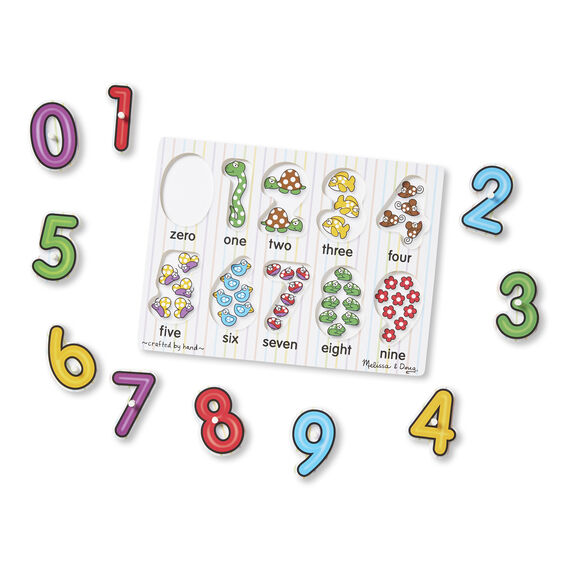 See-Inside Numbers Peg Puzzle - 10 pieces