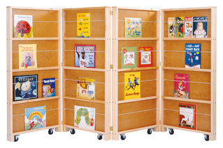 Jonti-Craft¨ Mobile Library Bookcase - 4 Sections