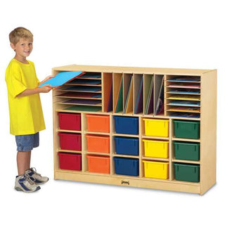 Jonti-Craft® Sectional Cubbie-Tray Mobile Unit - without Trays