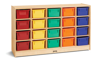 Jonti-Craft¨ 20 Cubbie-Tray Mobile Storage - with Colored Trays
