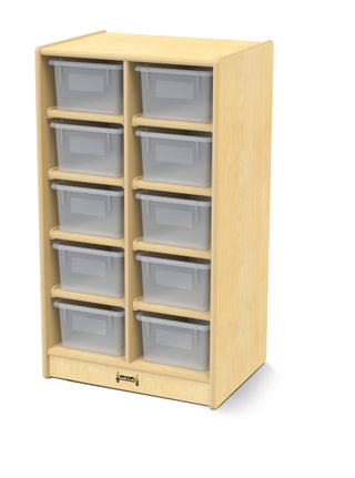 Jonti-Craft¨ 10 Cubbie-Tray Mobile Unit - with Clear Trays