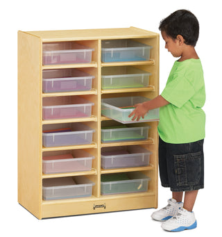 Jonti-Craft¨ 12 Paper-Tray Mobile Storage - with Clear Paper-Trays