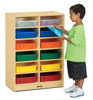 Jonti-Craft¨ 12 Paper-Tray Mobile Storage - with Colored Paper-Trays