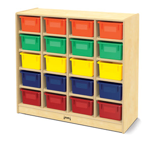 Jonti-Craft¨ 20 Cubbie-Tray Mobile Unit - with Colored Trays