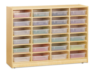 Jonti-Craft¨ 24 Paper-Tray Mobile Storage - with Clear Paper-Trays