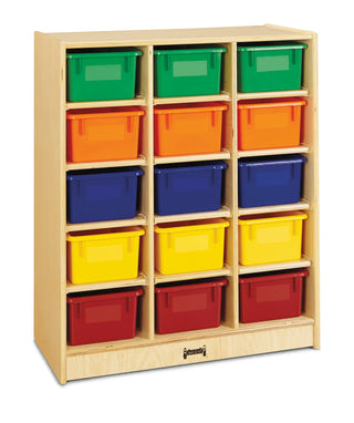 Jonti-Craft¨ 15 Cubbie-Tray Mobile Unit Ð with Colored Trays