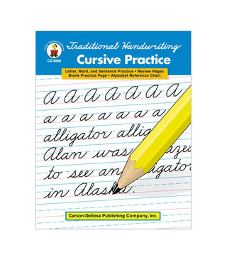 Traditional Handwriting: Cursive Practice Resource Book Grade 2-5 Paperback
