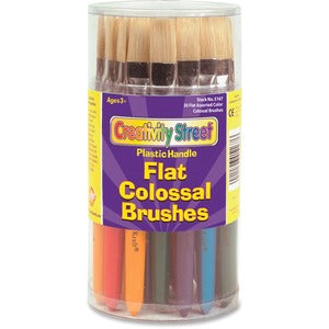 Creativity Street® Colossal Plastic Brushes, Flat, 30/Pack