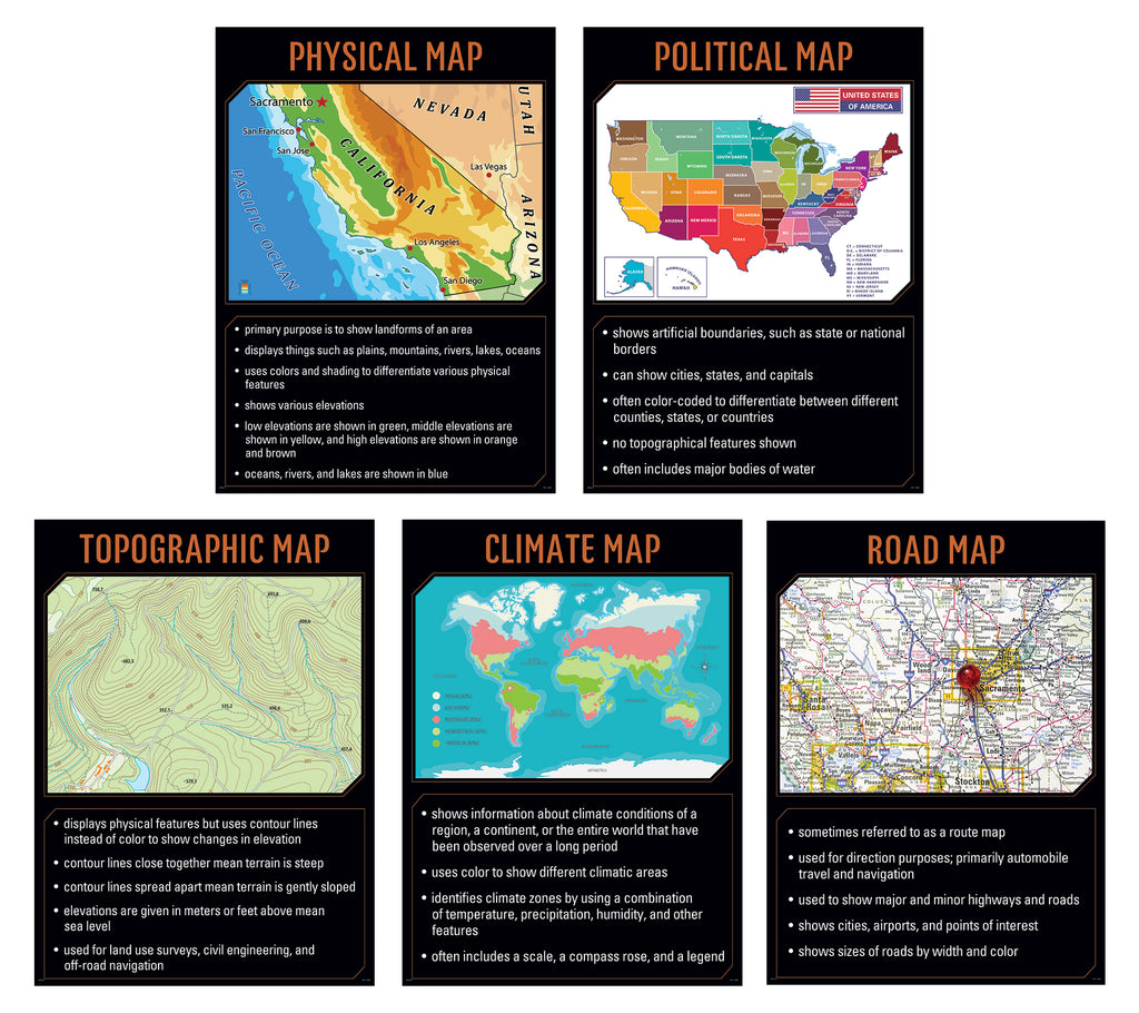 Maps Poster Set – CM School Supply