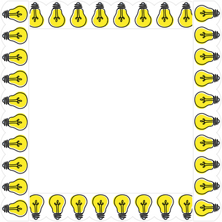 Doodle Lightbulbs (Core Decor) Border