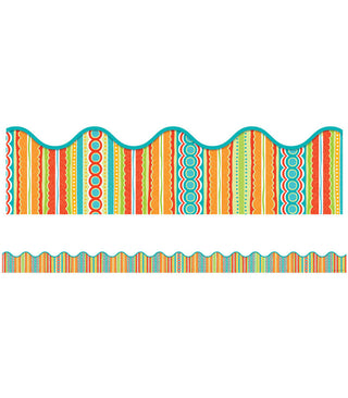 Tropical Twist Scalloped Bulletin Board Borders