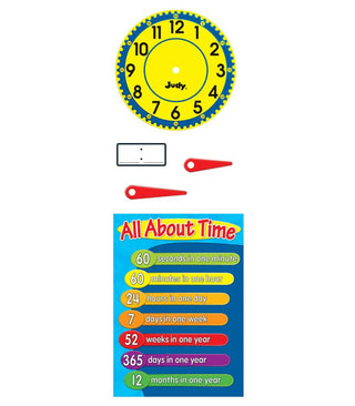 Judy® Clock Bulletin Board Set Grade K-3