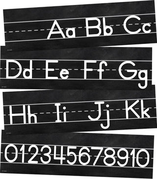 Industrial Chic Alphabet Line: Manuscript Mini Bulletin Board Set(C)