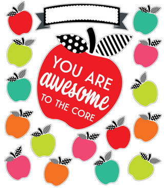 Black, White & Stylish Brights You Are Awesome to the Core Bulletin Board Set(C)