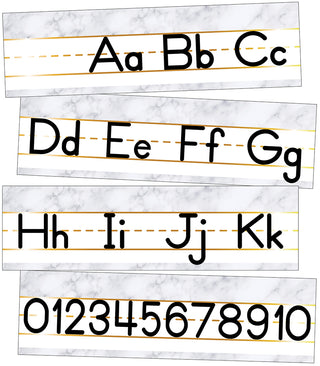 Simply Boho Alphabet Line: Manuscript Mini Bulletin Board Set(DISC)