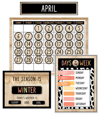 Simply Safari Calendar Bulletin Board Set(C)