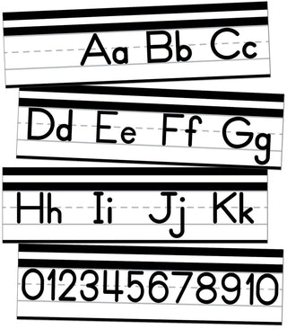 Alphabet Line: Manuscript Mini Bulletin Board Set Grade PK-5(C)