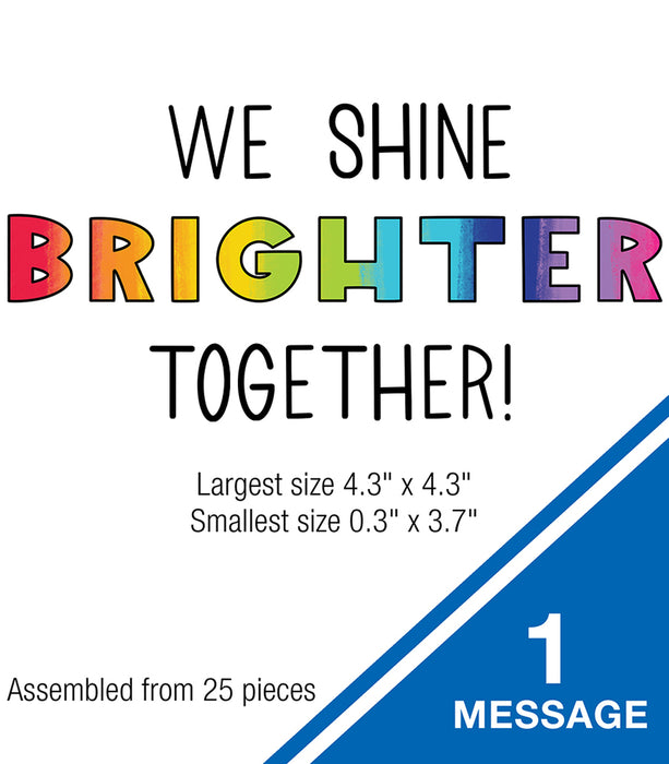 We Shine Brighter Together Bulletin Board Set