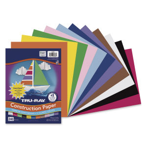 Tru-Ray Construction Paper - 9'' x 12'', Smart Stack, 240 Sheets