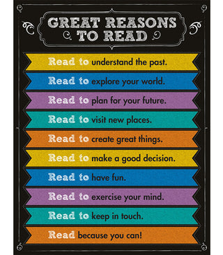 Great Reasons to Read Chart Grade 1-8