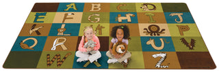 Carpets for Kids 55762 A to Z Animals Nature 7ft 6in x 12ft Rectangle