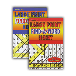 Large Print Find-A-Word Puzzles Book Digest Size