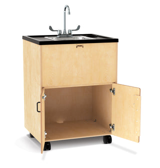 Jonti-Craft¨ Clean Hands Helper Portable Sink - 38" Counter - Stainless Steel Sink - Plumbing Required