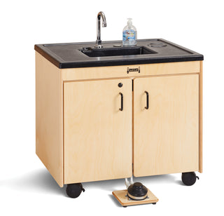Jonti-Craft¨ Clean Hands Helper Portable Sink Ð Nonelectric - 26" Counter - Plastic Sink