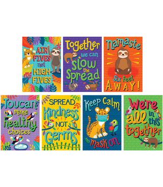 One World Healthy and Happy Poster Set