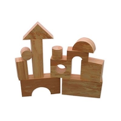 Excellerations Foam Wooden Blocks - Set of 80 (Item #Wdfmblk)