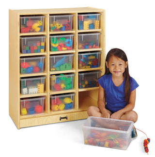 Jonti-Craft® 15 Cubbie-Tray Mobile Unit – without Trays