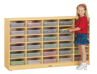 Jonti-Craft® 30 Paper-Tray Mobile Storage - with Clear Paper-Trays