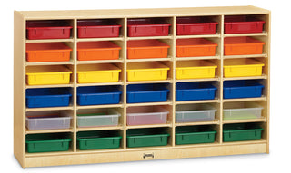 Jonti-Craft® 30 Paper-Tray Mobile Storage - with Colored Paper-Trays