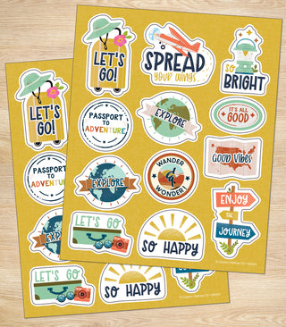Think Positive Motivational Stickers