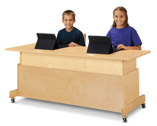 Jonti-Craft® Apollo Double Computer Desk - Maple Top