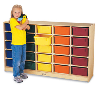 Jonti-Craft® 25 Tub Mobile Storage - with Colored Tubs
