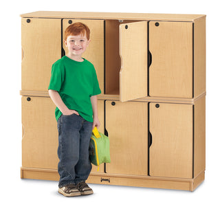MapleWave® Stacking Lockable Lockers -  Double Stack