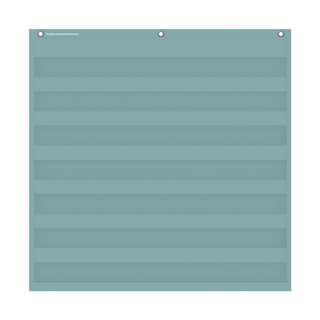 Calming Blue 7 Pocket Chart (28" x 28")