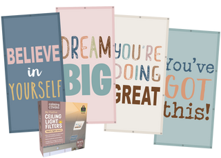 Be Positive Calming Covers Ceiling Light Filters