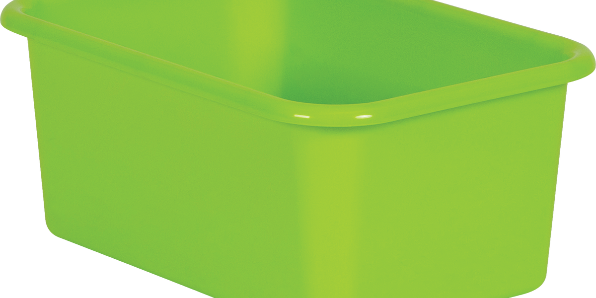 Lime Small Plastic Bin - TCR20382