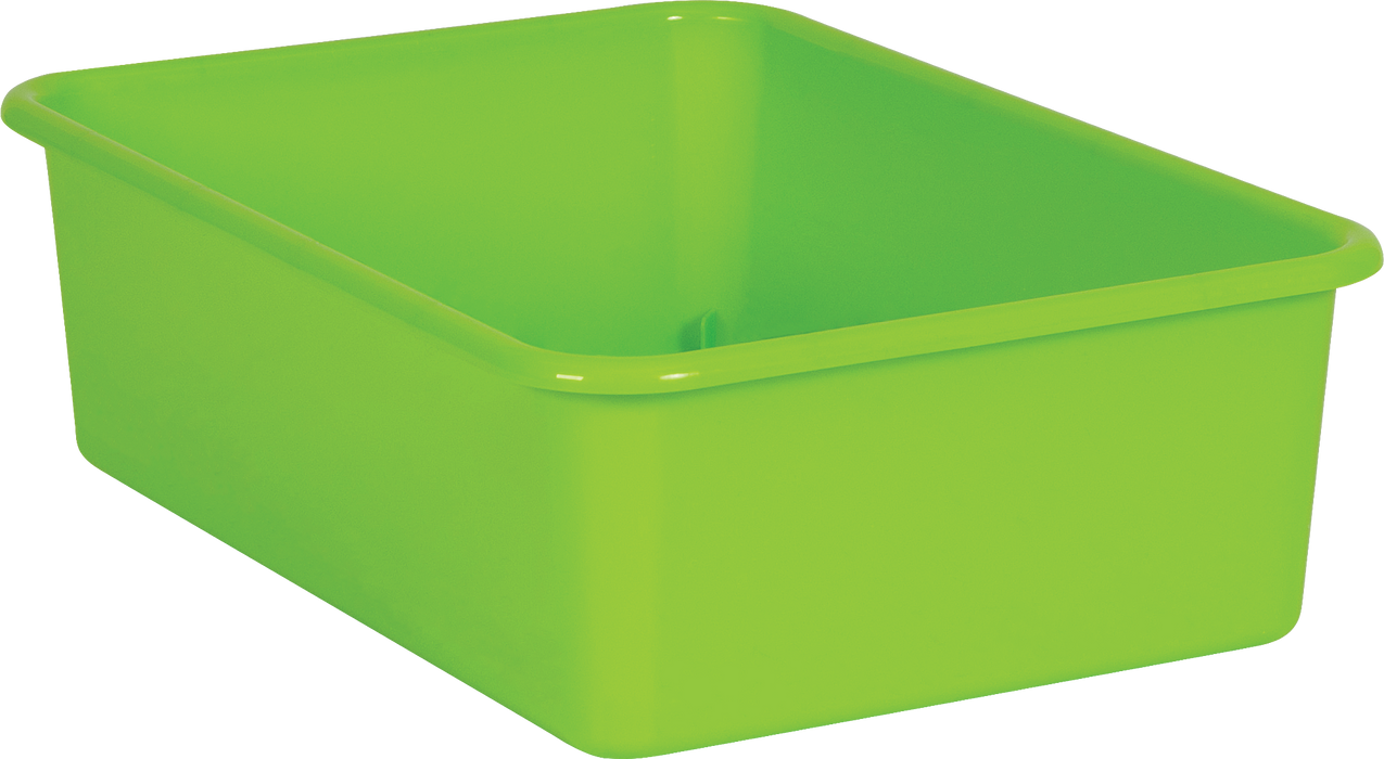 Lime Large Plastic Storage Bin