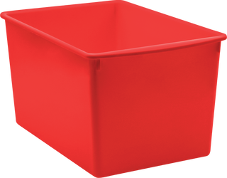 Red Plastic Multi-Purpose Bin