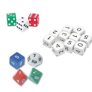 Polyhedral Numerical Dice - Set of 8