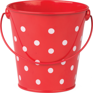 Red Polka Dots Bucket