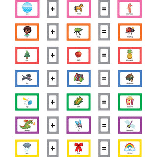 Compound Words Pocket Chart Cards