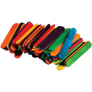 STEM Basics: Multicolor Mini Craft Sticks - 100 Count